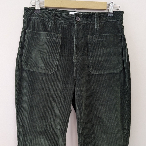 A loves A Green Corduroy High Rise Flare Sailor Jeans Seafarer - Picture 3 of 9